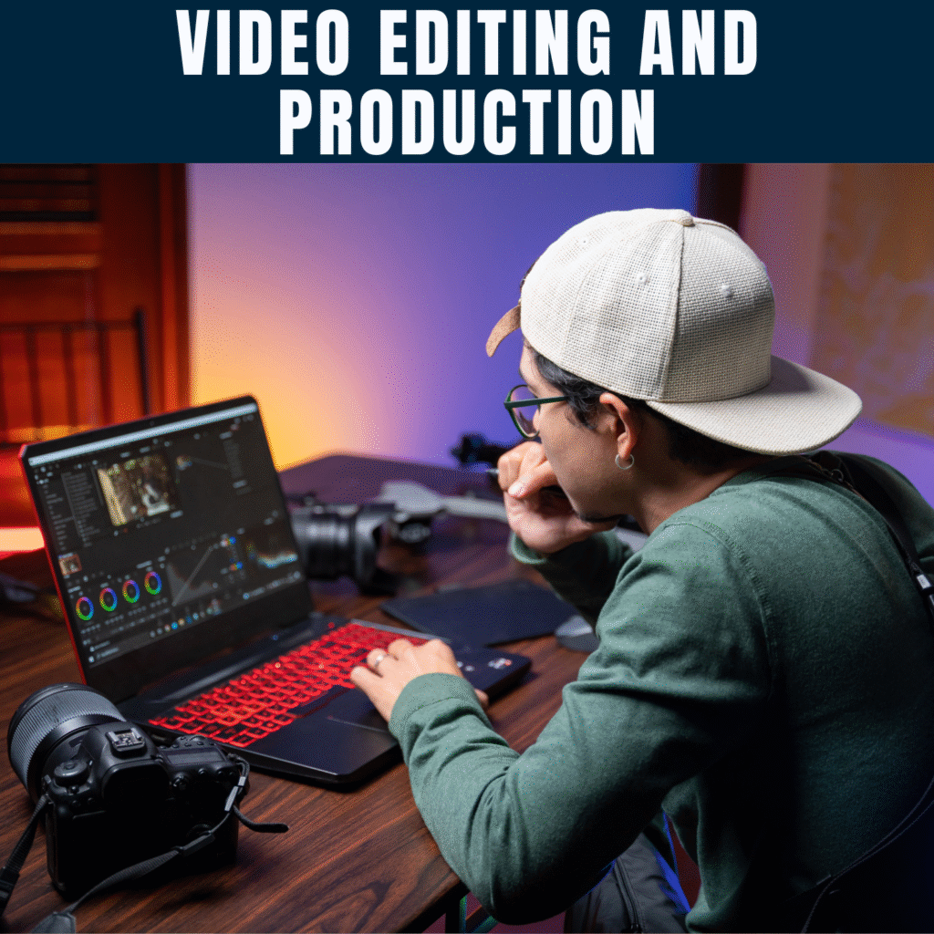 video editing and production